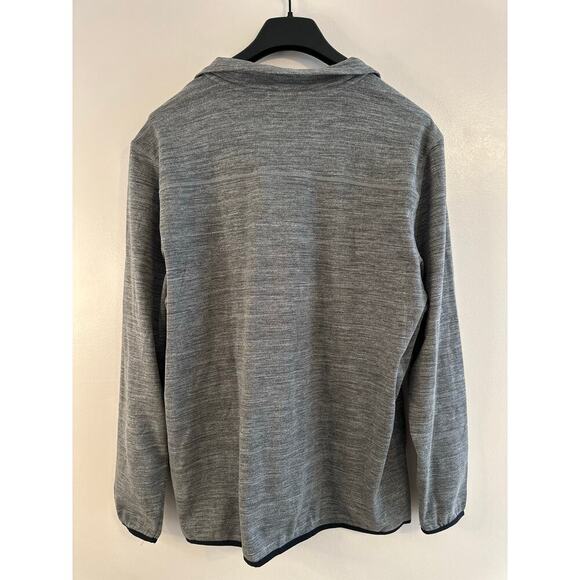 Avalanche Men's 1/4 Zip Fleece Pullover Sweatshirt Gray Large Gorpcore Layering - Picture 3 of 8